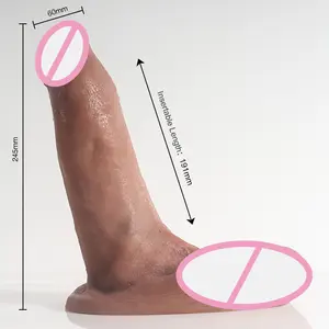 New Super Long Oversized Dildo artificial borracha pênis Alta Qualidade Líquido Silicone Big Cock brinquedos sexuais para as mulheres