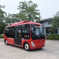 Bus de transport public urbain durable, écologique, électrique, à conduite à gauche, automatique, zéro émission locale