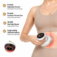 Masseur Électrique Professionnel Anti-Cellulite, Appareil de Thérapie Gua Sha, Machine de Modelage Corporel et Ventouses à Vide pour Usage Domestique