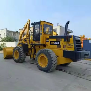 KOMATSU-Machine japonaise de roue de chargeur frontal de 3 tonnes WA320, bon état, équipement agricole d'occasion, composant moteur de noyau, charge nominale de 3 tonnes - Product Image 1