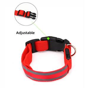 SinSky – colliers pour animaux de compagnie rechargeables par USB, écologiques, réfléchissants, réglables, sécurité nocturne, LED clignotantes, colliers pour chiens et chats - Product Image 3