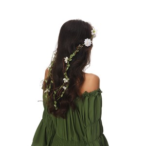 <span class=keywords><strong>Couronne</strong></span> <span class=keywords><strong>de</strong></span> <span class=keywords><strong>fleurs</strong></span> artificielles pour mariée, serre-tête, accessoire capillaire, guirlande florale, <span class=keywords><strong>couronne</strong></span> halo, best-seller - Product Image 3