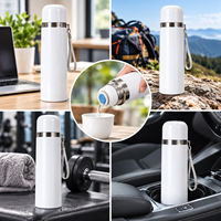 Botol Air 500 ml dengan Tali, Tumbler untuk Olahraga, Sublimasi, Cetak Kosong, Hadiah Bisnis, Outdoor, Botol Kosong untuk Hot Press