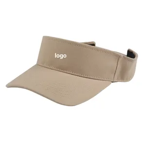 Custom Logo Design Visor Hat White Adults Embroidered High Quality Sunshade Summer Visor Caps Sunvisor Hats