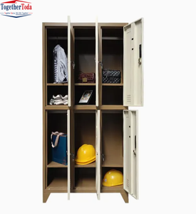 Armario Metálico de 6 Puertas para Organización, Guardarropa, Almacenamiento, Armario de Acero con Cerradura para Gimnasio, Personal, Escuela, Oficina - Product Image 5