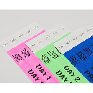 Bracelets en Tyvek couleur unie imprimés UV pour l'identification des événements, 19 mm (3/4 po), usage événementiel - Product Image 6