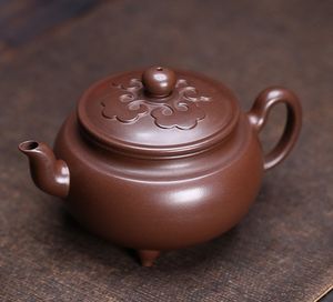Service à thé en céramique pur fait main Yixing <span class=keywords><strong>Dabin</strong></span> Ruyi, pot en argile violette traditionnel chinois authentique, mine brute, pour le thé Kung Fu à la maison - Product Image 6