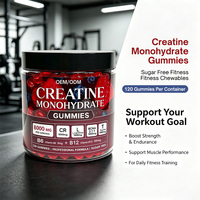 Gummies de créatine monohydrate OEM 8000 mg avec BCAA, L-Carnitine, Taurine, Vitamines B6 et B12 – Complément alimentaire sportif pour la récupération musculaire