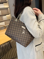 Sac fourre-tout de luxe à chaîne de grande capacité pour femme, nouveau sac à main 2024, style vintage, tendance été automne hiver