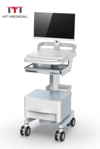 Carrito Móvil Económico para Consultas Remotas HOCHEY MEDICAL, Soporte Portátil para Monitor, Carro de Trabajo Móvil para Computadora en Clínica - Product Image 1