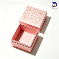Boîte d'emballage de luxe personnalisée en mousse rose pour flacon de parfum et huile essentielle