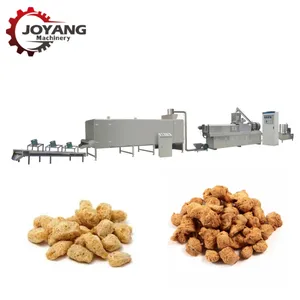 Textured Vegetable Protein Extruder High Fiber Soy Protein Making Machine Soy Chunk Nugget Meat Process Line