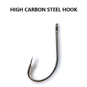 <span class=keywords><strong>Acier</strong></span> à haute teneur en carbone longue poignée bouche tordue anneau barbelé carpe hameçon <span class=keywords><strong>tube</strong></span> en vrac pour engins de pêche en mer pour la pêche de fond - Product Image 2