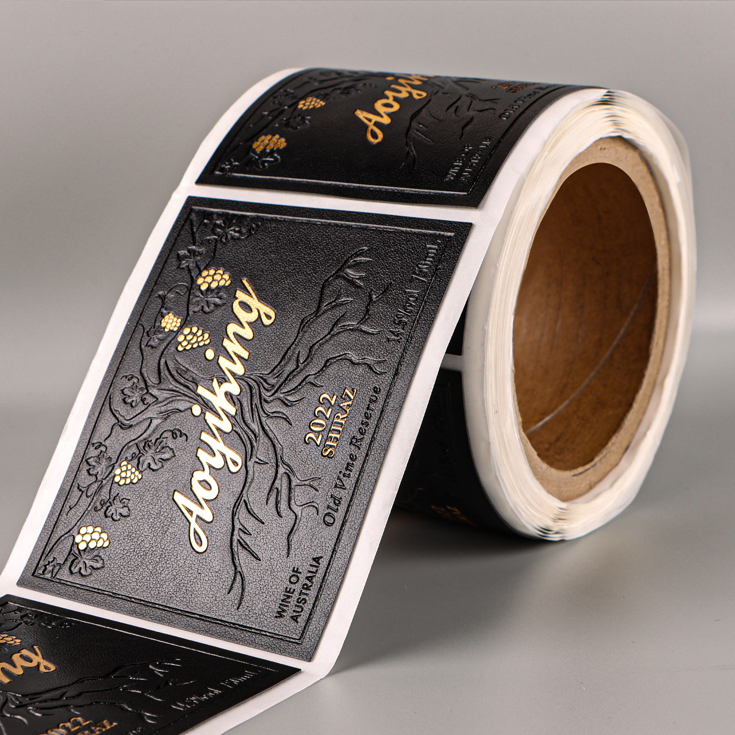 Étiquette en cuir de luxe