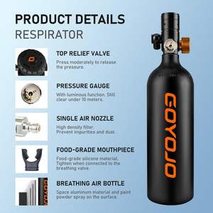 GOYOJO <span class=keywords><strong>Mini</strong></span> réservoir <span class=keywords><strong>de</strong></span> <span class=keywords><strong>plongée</strong></span> <span class=keywords><strong>de</strong></span> 1L <span class=keywords><strong>avec</strong></span> masque-Réservoir d'air <span class=keywords><strong>de</strong></span> <span class=keywords><strong>plongée</strong></span> portable certifié DOT <span class=keywords><strong>Bouteille</strong></span> <span class=keywords><strong>de</strong></span> poney à pression maximale <span class=keywords><strong>de</strong></span> 3000 PSI - Product Image 5