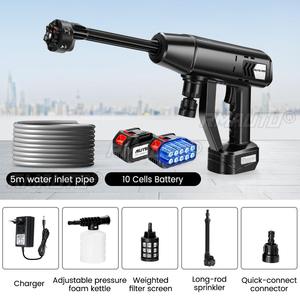 100Bar 6-in-1 30000mAh 500W Cordless <b>Car</b> <b>Washer</b> Spray Water Gun 0/1/2 Battery Washing Cleaning Machine - Product Image 3