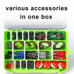 Kit d'accessoires de pêche WEIHE 329 pièces, combo d'accessoires de pêche, hameçon, plomb, anneau séparateur, <span class=keywords><strong>flotteur</strong></span>, stoppeur d'hameçon, boîte à pêche, ensemble de pêche - Product Image 3