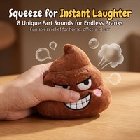 Peluche drôle de caca qui fait des bruits, jouet de farce anti-stress, poupée en peluche, cadeau fantaisie