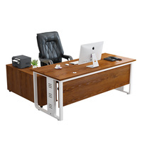 Bureau de Direction Simple et Moderne, Mobilier de Bureau, Table et Chaise de Bureau pour Superviseur ou Manager
