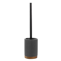 Support de brosse WC moderne SHN (Modèle SHN-264) Diamètre 9,1 x 38,5 cm Plastique Anthracite