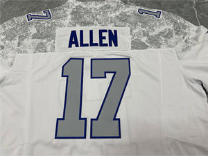 नए आगमन भैंस की प्रतिद्वंद्विता फुटबॉल जर्सी 17 जश एलन 0 कीऑन कोलमैन 4 जेम्स कुक एफ. यू. एस. अमेरिकी फुटबॉल शर्ट - Product Image 4