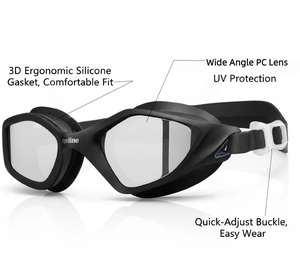 Lunettes de natation intérieures étanches de la meilleure qualité du fabricant chinois Caractéristiques UV et anti-buée - Product Image 2