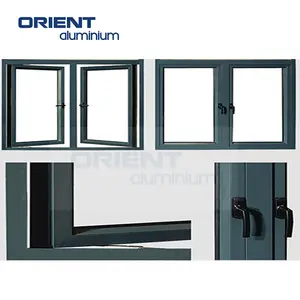 AS2047 Australian Standard Hurricane Impact Hung Windows Aluminum Frame Glass Casement Window