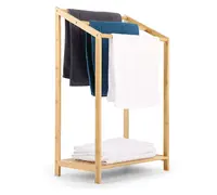 Organizzatore porta asciugamani per bagno Rack da spiaggia indipendente bagno 3 livelli bagno in bambù colore bambù accettabile moderno