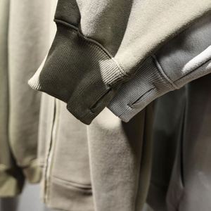 ผู้ผลิตเสื้อผ้า H5553 จำหน่ายเสื้อฮู้ดดี้นินจาแบบมีซิปปิดหน้า ผลิตตามสั่ง ขายส่ง สำหรับผู้ชาย - Product Image 4