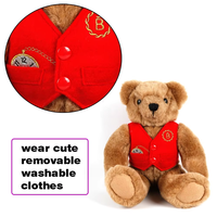 Yumuşak oyuncak ayı özelleştirmek yumuşak doldurulmuş hayvan BearsToy kırmızı peluş dev oyuncak ayı doldurulmuş oyuncak T Shirt