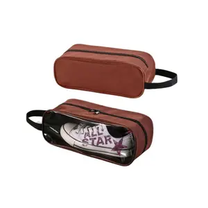 Evercredit Waterproof Travel Storage Shoe Bag Clothes Bra Cosmetics Shoes Packing Bag Zip Transparent Box Case Suitcase Pouch