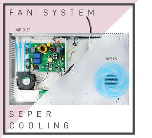 Placa de Inducción de 2 Quemadores con Control Deslizante Invisible - Product Image 4
