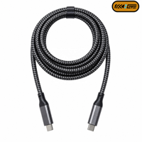 Câble USB C vers USB C 240W, transfert de données 20 Gbps, puce E-Marker, nylon tressé, charge rapide Type C pour téléphone, ordinateur portable, ordinateur