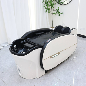 Fauteuil de massage électrique moderne pour salon, en cuir synthétique, avec fonction de lavage automatique, équipement de spa capillaire pour massages - Product Image 6