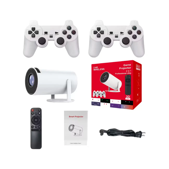 Smart Projector MINI Portable Game Projector 5G WIFI Home Theater 4k Projector F300 with Premium Quality LCD