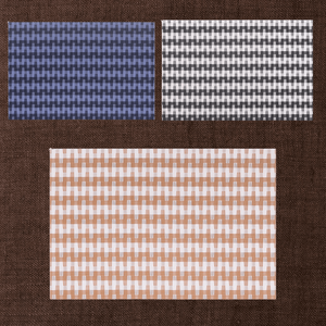 Napperon Teslin PVC tissé tapis de table carré motif ondulé nordique américain simple isolation thermique et restaurant antidérapant - Product Image 5