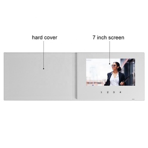 Tùy chỉnh in ấn 7 inch Màn hình LCD kỹ thuật số lời mời <span class=keywords><strong>video</strong></span> thiệp chúc mừng Brochure <span class=keywords><strong>video</strong></span> đám cưới cuốn sách - Product Image 4