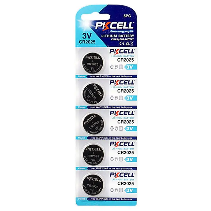 Pkcell CR 1225 1616 1620 1632 2016 2025 CR2032 Button Battery 3V lithium battery for Car remote control