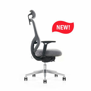 Nórdico de lujo Vip cómoda silla de oficina Foshan muebles mecanismo de inclinación base de rueda reclinable silla de oficina de tela de malla ejecutiva - Product Image 2