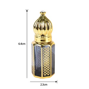 Personnalisé Nouveau Produit Golden Fournisseur Huile Dubai Cheveux Bouteilles Mini <span class=keywords><strong>Erba</strong></span> <span class=keywords><strong>Pura</strong></span> <span class=keywords><strong>Parfum</strong></span> 6 ml Bouteille Attar - Product Image 5