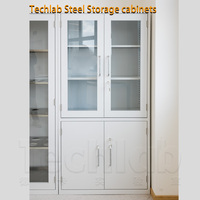Archivador Metálico Moderno de 2 Puertas Batientes para Hospital, con Más de 4 Cajones, Ecológico, Modular, Ajustable, con Cerradura y Plegable