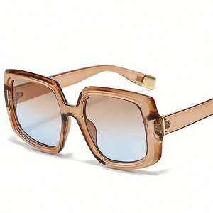 Lunettes de soleil vintage surdimensionnées punk 2025 personnalisables avec logo, protection UV400, verres dégradés colorés, pour hommes et femmes - Product Image 3