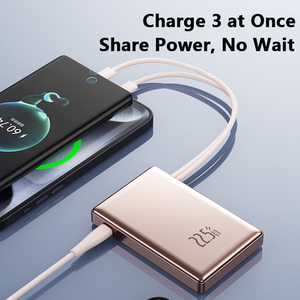 Mini 10000mAh Power Bank 22.5W Super Fast Charging Built-in Dual <b>Cable</b> PD 20W Portable <b>Charger</b> - Product Image 5