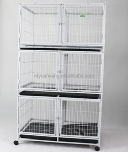 Usine de cage pour chien Vente en gros Grand espace Chenil robuste pour chien Caisse durable avec roues Cage d'élevage pliable pour l'intérieur et l'extérieur - Product Image 6