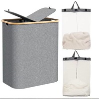 Panier de rangement pliable multifonctionnel en Oxford de haute qualité, grande capacité, durable, avec couvercle, pour chambre et salle de bain