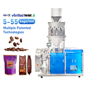 Machine d'emballage automatique pour le conditionnement, le pesage, le remplissage et la scellage de riz, de grains de café, de bonbons, de noix et de céréales mélangées - Product Image 1