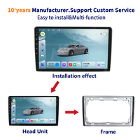 Lecteur multimédia automobile Meihua Auto Electronics, autoradio, cadre vidéo pour Peugeot 307 2007-2013, câble RCA, accessoire intérieur de voiture