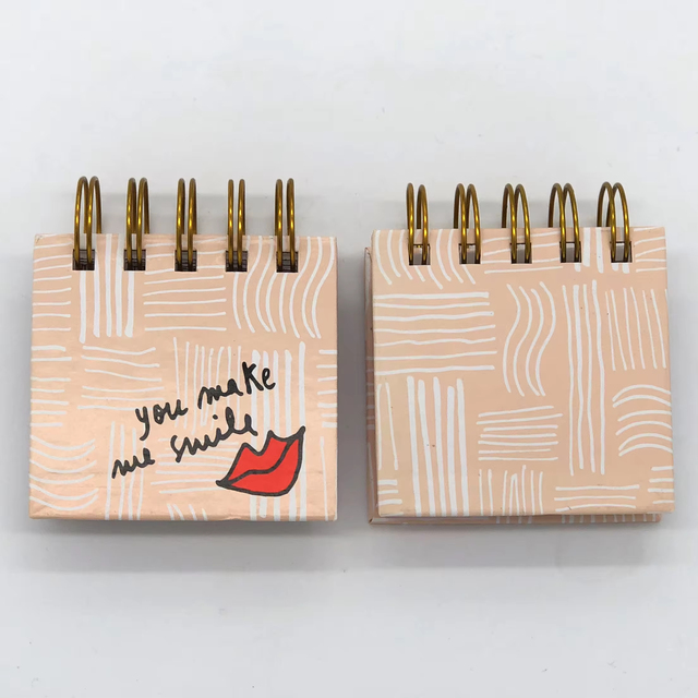 Custom Mini Size Pocket Sticky Note High Quality Student Notepad Spiral Ring Bound Notepad With Sticker