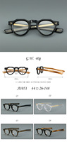 Lunettes rétro en fibre d'acétate importées d'Italie sur mesure 1051 Personnalité Mode Légères Motif géométrique Monture intégrale