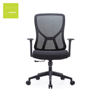 KEPO Chaise de bureau pas chère, vente en gros, chaise de bureau ergonomique réglable à dossier moyen pour ordinateur, chaise de bureau en maille pour la maison